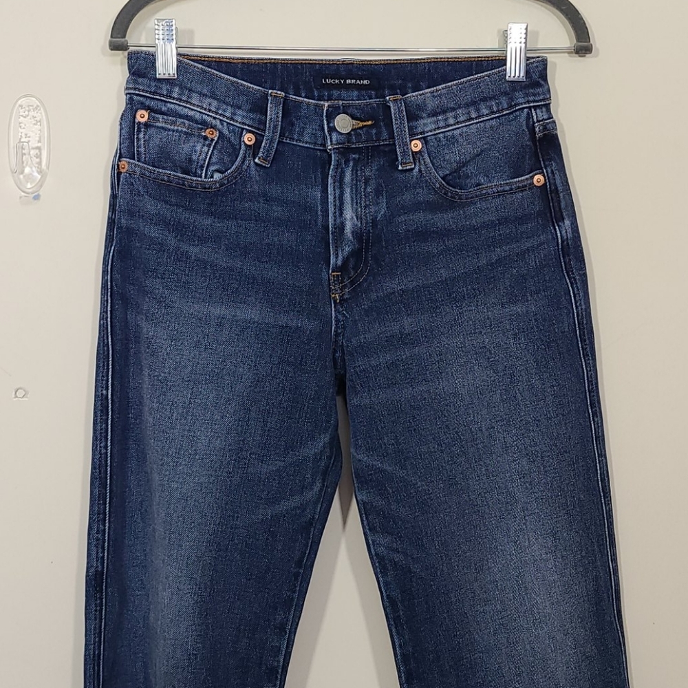 Lucky Brand Women's Mid Rise Crop Wide Leg Jean - Picture 2 of 12
